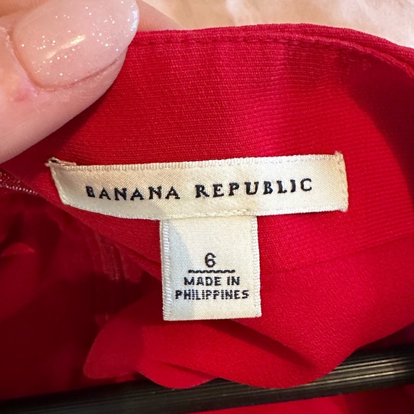 Banana Republic Red A Line Dress - sz6 - Picture 3 of 3